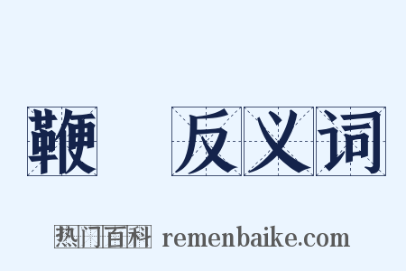 鞭弰反义词是什么意思的图片